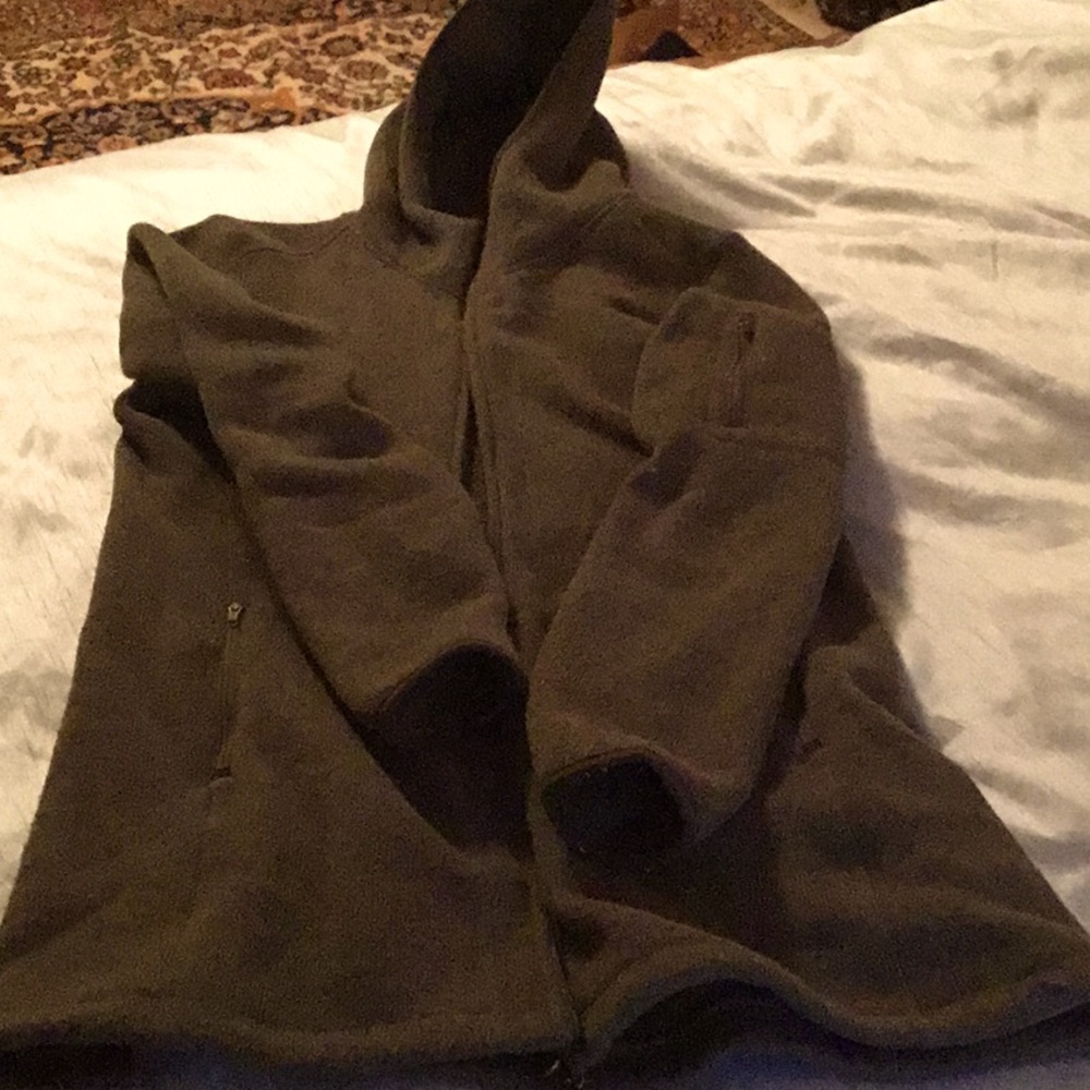 Zip fleece lined hooded tunic
